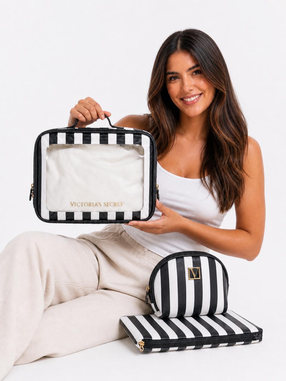 Set victoria`s secret x 3 piezas cuadrado