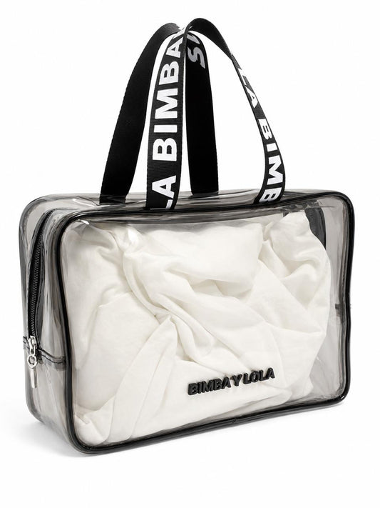 Bolso bimba y lola transparente pvc con cierre