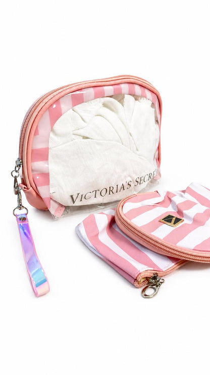 Set victoria`s secret x 3 piezas a rayas