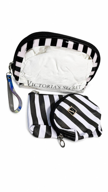 Set victoria`s secret x 3 piezas a rayas
