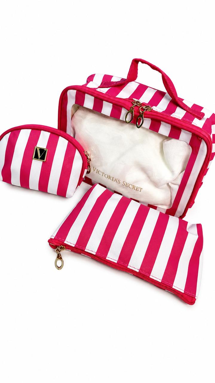 Set victoria`s secret x 3 piezas cuadrado