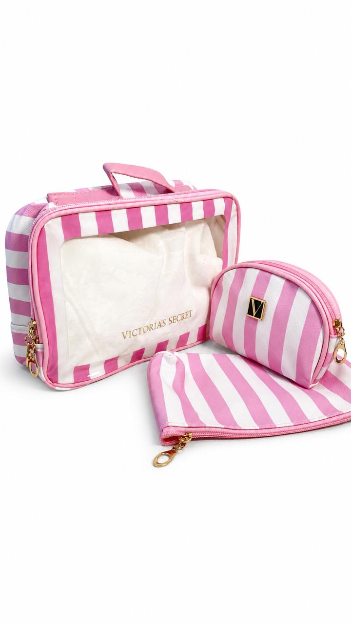 Set victoria`s secret x 3 piezas cuadrado