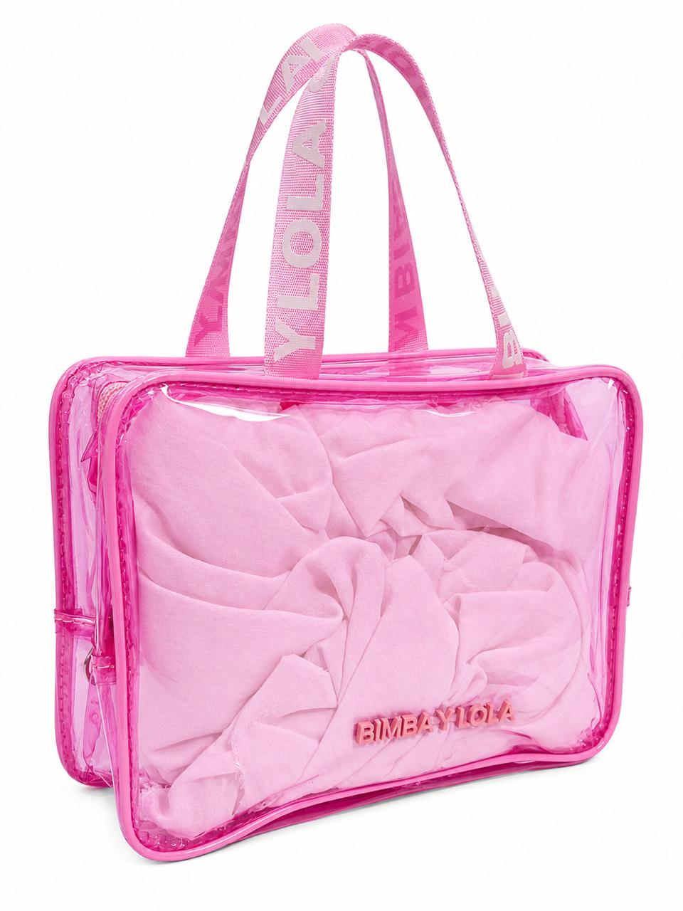 Bolso bimba y lola transparente pvc con cierre
