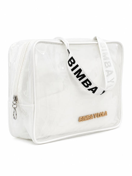 Bolso bimba y lola transparente pvc con cierre