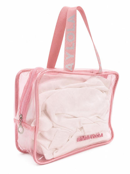Bolso bimba y lola transparente pvc con cierre